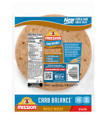Gram for gram, carbohydrate contains fewer calories than fat. Carb Balance Fajita Whole Wheat Tortillas Mission Foods
