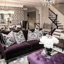 Gorgeouss Decor Patterened With Royal Purple Purple Living Room Home Decor Gothic Living Rooms