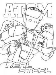Make a coloring book with atom coloring page for one click. Real Steel Malvorlage Coloring And Malvorlagan