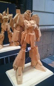 Gundam Guy Gundam Wood Art On Display Tokyo Japan In 2020 Wood Art Gundam Wood