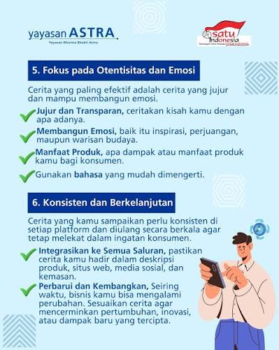Halo Sahabat Hebat!👋🏻 Storytelling produk adalah cara ampuh untuk  menghubungkan konsumen dengan bisnismu. Melalui cerita, konsumen tidak  hanya mengenal fungsi produk, tetapi juga memahami nilai dan makna di  baliknya.✨ Dengan storytelling, produkmu