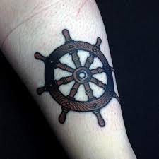 20 cool compass tattoos for men. 70 Ship Wheel Tattoo Designs For Men A Meaningful Voyage
