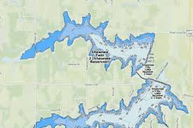Shawnee Twin 2 Shawnee Reservoir Fishing Map