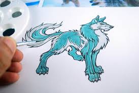 Draw the body by drawing an oval. Wikihow Learn How To Draw Anime Wolves In Under 10 Steps