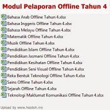 Savesave panduan modul perekodan offline tahun 5 for later. Borang Pelaporan Offline Tahun 4 Kssr Hootoh Wordpress Lontaran Kata