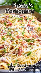 Authentic Pasta Carbonara Recipe In 2020 Carbonara Pasta Italian Pasta Recipes Carbonara
