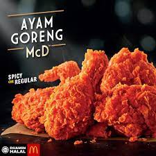 Salam & hey syedot nation, buat kerja gila lagi! Mcdonald S Ayam Goreng Mcd Spicy Or Regular Spicy Food Fried Chicken