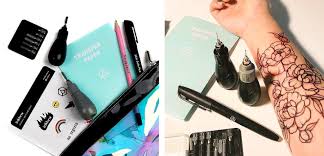 During the application process, the ink reacts with the organic compounds in your skin to change its color to dark blue or black, depending on your unique skin chemistry. Inkbox Tattoo Review Must Read This Before Buying