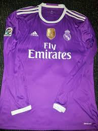 Maillot jersey shirt real madrid france om zidane 2003 2004 03/04 s vintage. Cristiano Ronaldo Real Madrid 2016 2017 Purple Long Sleeve Jersey Shir Foreversoccerjerseys