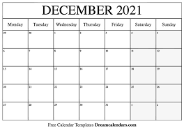 Download free printable 2021 monthly calendar, month calendar 2021. December 2021 Calendar Free Blank Printable Templates