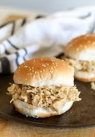 Crockpot Hot Shredded Chicken Sandwich Recipe Recipe Shredded Chicken Sandwiches Shredded Chicken Crockpot Chicken Sandwich Recipes