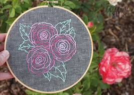 My diy | embroidered denim jacket. 20 Beginner Embroidery Patterns Cutesy Crafts