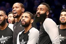 Muri nets, harden asanzeyo kevin durant bakinanye muri oklahoma city, n'umukinnyi ukomeye kyrie irving, aba batatu bose batsinda ikigereranyo cy'amanota hejuru ya 20 kuri buri mukino. Will The Nets James Harden Durant Kyrie Irving Experiment Actually Work Bleacher Report Latest News Videos And Highlights