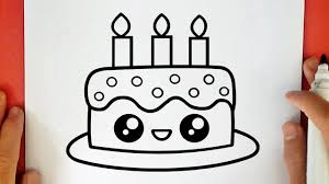 Envoyer un dessin sms pour un anniversaire et surprenez ainsi un ami, un collègue ou un proche ! Comment Dessiner Un Gateau D Anniversaire Kawaii Youtube