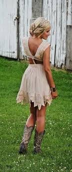 10 Dresses To Wear With Cute Cowboy Boots Society19 Beige Mini Dresses Country Dresses Country Outfits