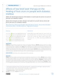 Seven regions of the genome show evidence of linkage to type 1 diabetes in a consensus analysis. Pdf Effects Of Low Level Laser Therapy On The Healing Of Foot Ulcers In People With Diabetes Mellitus