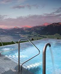 hotel villa honegg switzerland 914 metres above sea level the hotel villa honegg s infinity pool has views hotel villa honegg villa honegg switzerland hotels