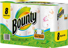 You can use a paper backing to print designs on sheets of tissue paper. 37000815143 Procter Gamble 81514 Bounty 8 Pack Regular Roll Prints Paper Towel 44
