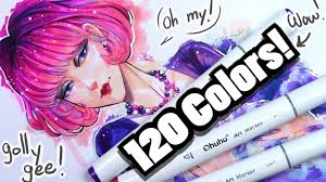 ohuhu 120 count alcohol based marker set review