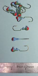 Details About Crappie Jig Hooks 1 16oz 4 Red Hooks Custom