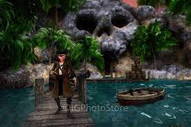 Pirate Digital Backdrop Pirate Cove Digital Background With Etsy Digital Backdrops Digital Background Digital Photo