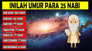 Menginjak umur 40 tahun, nabi muhammad mendapat wahyu pertama. Data Para Nabi Yang Jarang Diketahui Inilah Umur Para 25 Nabi Dan Rasul Youtube