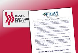 Gli ottavi di finale si giocano contro l'austria 0:0 comments la scoperta sull'ex pm angioni. Popolare Di Bari First Cisl Si Costituisce Parte Civile Nel Processo First Cisl
