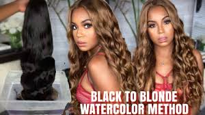 If you are wondering what this method is and how it should be. Wig Bleach Bath Super Easy Black To Caramel Ash Blonde Wine N Wigs Wednesday Alwaysameera Youtube