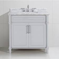 This 36 freestanding single bathroom vanity gives you a spot to get ready in the morning or spruce up after a day at the beach. Home Decorators Collection Aberdeen 36 Inch W X 22 Inch D Single Bath Vanity In Dove Grey The Home Depot Canada