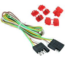 48 Trailer Light Wire 4 Way Flat Extension Wiring Harness Plug Cord Rv Boat Car Econosuperstore
