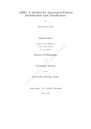 APIC: A method for automated pattern Identification and Classification