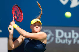 Reached a career high ranking. Elena Rybakina Makes A Winning Start At Dubai Duty Free Tennis Championships Dubai Duty Free Tennis Championships
