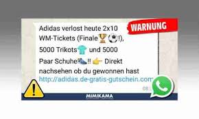 Wenn ihr whatsapp status error: Whatsapp Kettenbrief Adidas Gewinnspiel Lockt Sie In Die Phishing Falle Connect