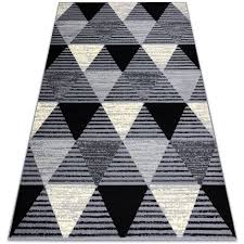 Sie bringen mit farbe und struktur mehr persönlichkeit in dein heim. Teppich Bcf Base 3986 Geometric Dreiecke Geometrisch Grau Schwarz Grau Und Silbertonen 120x160 Cm