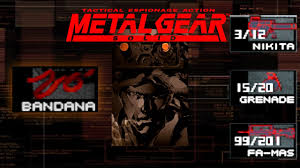 If the game is like peace walker then if you equip the bandana it should give you both infinite ammo and infinite suppressor. Metal Gear Solid Psx Cheat Engine By Azr