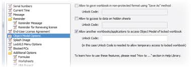 To unlock all files, you can go to the svn code repository folder, find the db folder under the directory, there is a locks folder in the db file, and delete . Lockxls Help Excel Object Model Protection Options