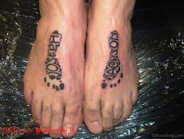 Footprint tattoo design dog ink @monami_tattooer. 46 Sweet Baby Footprint Tattoo On Foot