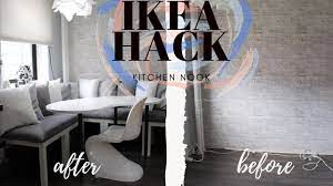 Diy breakfast nook seat cushions decorative pillows 100. Ikea Hack Diy Cushions Small Dining Room Youtube