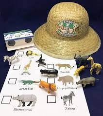 Going On A Safari Game Binoculars Hat Animals Safari Activities Safari Kids Kits For Kids
