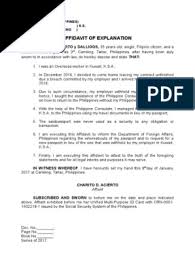 The barcode number from your electronic visa application form chapter 7. Affidavit Of Explanation Affidavit Passport