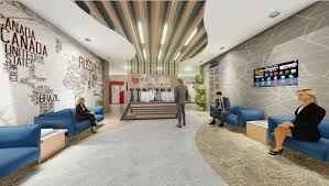 Okul Giris Lobi Tasarimi Koc Ofis Proje Uygulama Ariete Design Tasarim Ofisler Okul