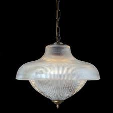 Manufactured In Ireland This Quality Solid Brass And Double Prismatic Holophane Glas Glass Ceiling Pendant Prismatic Pendant Light Glass Pendant Ceiling Light