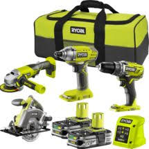 The way that the battery is interchangeable with the other 18v one. 18v One 2 5ah 4 Piece Combo Kit Ryobi Tools