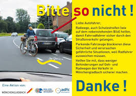 Falschparker Auf Rad Und Fusswegen Adfc Stadt Und Polizei Starten Aufklarungsaktion Mg Heute