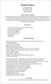 Professional Infantryman Templates To Showcase Your Talent Myperfectresume