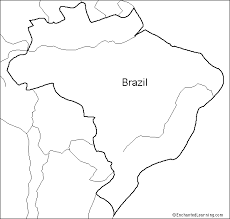 Brazilian map coloring page from brazil category. Outline Map Research Activity 2 Brazil Enchantedlearning Com