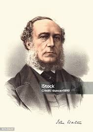 Eminent Victorians Portrait Of John Bright Stock Illustration