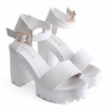 Black And White Wedges Heels High Quality Fish Mouth Pure Color Chunky Heel Buckle Sandals Heel Sandals Outfit Sandals Heels Chunky Heels Outfit