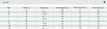 Size Guide Mousoulis