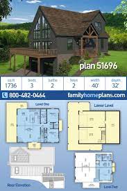 Craftsman Style House Plan 51696 With 3 Bed 2 Bath 2 Car Garage Craftsman Style House Plans House Plans Bungalow House Plans